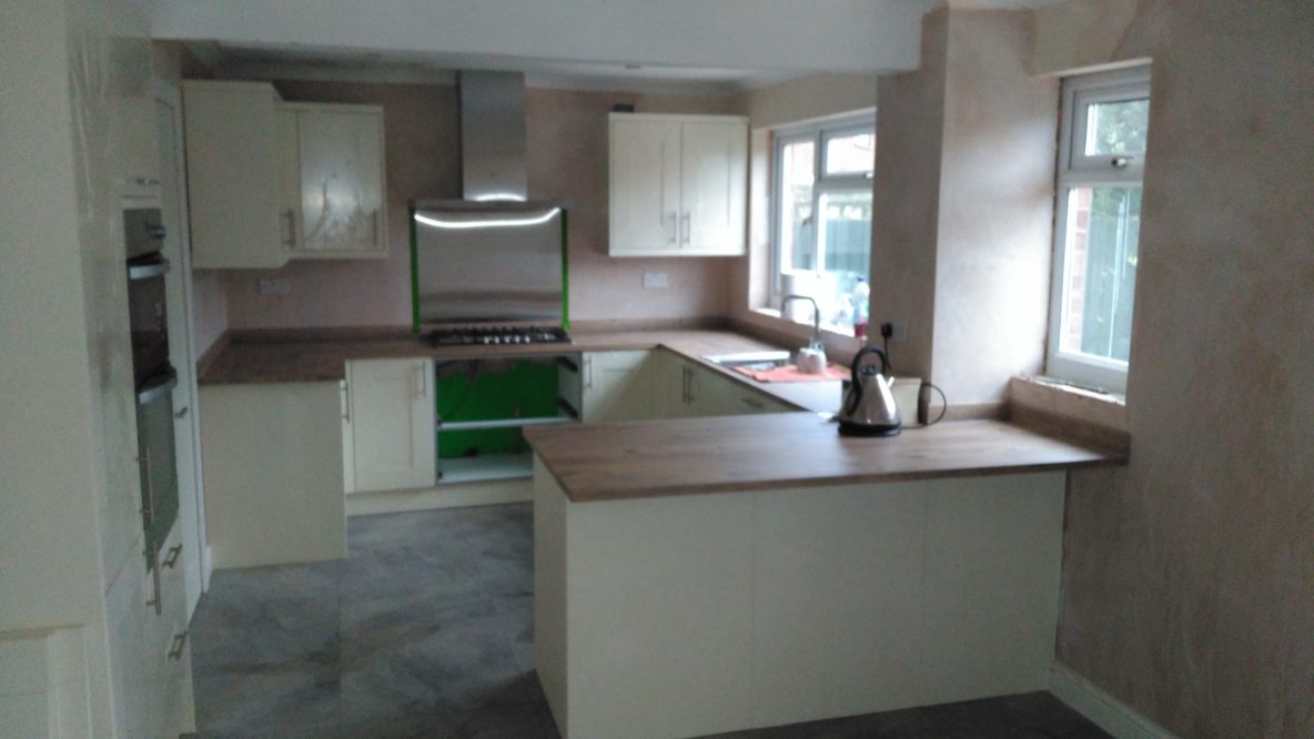 Kitchen installation by M J Thorner